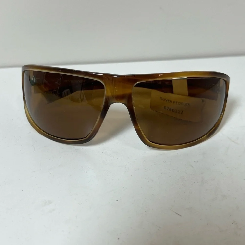 NWT Oliver Peoples Montana Polarized Horn Tortoise Brown Japan Unisex Sunglasses